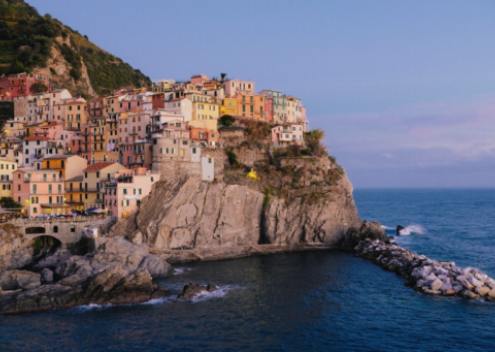 Riomaggiore : Le rêve d'un amoureux des couchers de soleil